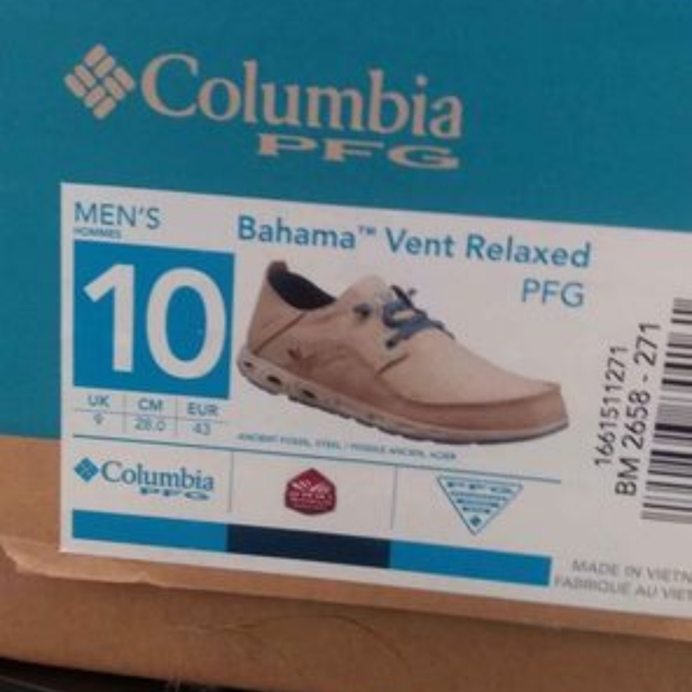 NWT Columbia Bahama Vent Relaxed PFG Men's Shoe (10)
